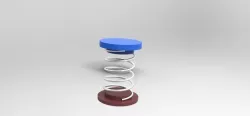 catia v5 spring simulation 3D model