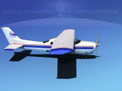 Cessna 210 Civil Air Patrol 3D model
