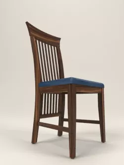 chair with balusters Low-poly  3D model