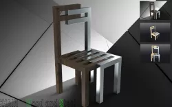 CHAIR-Wood and Steel