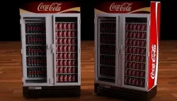 Coca Cola refrigerator Low-poly  3D model