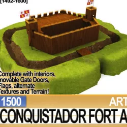 Conquistador Fort A 1500 3D model