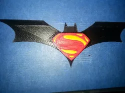 Dark knight and Man of steel Mesh logo
