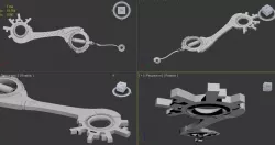 Dual Disc Blade 3D model