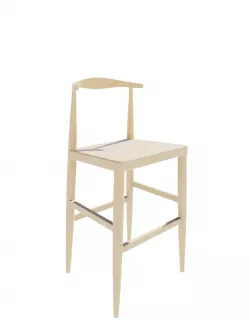Elbow bar chair 3D model