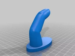 Finger hook with screw slots