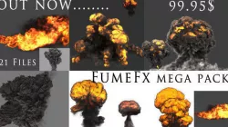 FumeFX Mega Pack Low-poly  3D model
