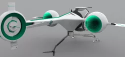 Futuristic Self Balancing Helicopter - Oblivion Concept 3D model