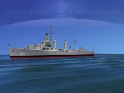Gleaves Class Destroyer USS Quick 3D model