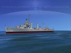 Gleaves Class Destroyer USS Stevenson 3D model