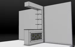 HOME BAR - Barra con botellero