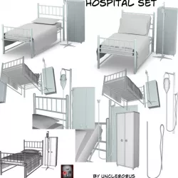 Hospital Set 3D model