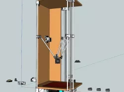 Improved Delta Rostock parts