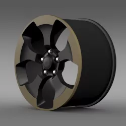 Jeep Wrangler Dragon Edition 2014 rim 3D model