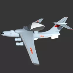 KJ 2000 AWACS 3D model