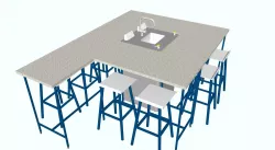 Laboratory Desk 3D model
