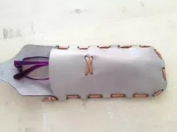 leather soft glass case