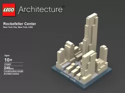  Lego Architecture Set 21007 Rockefeller Center