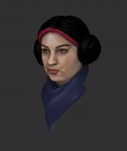 Leia Organa 3D model