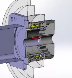 Mecanism axa B (masa rotativa)