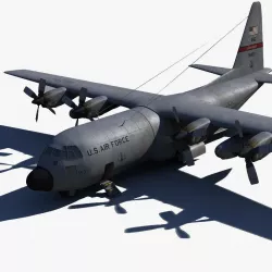 Military C-130 3D model