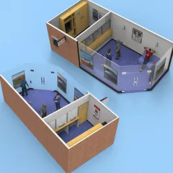 Modern Bank for Poser and obj 3D model