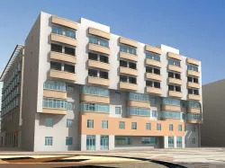 Modern Buildings with Balconies 3D model