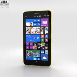 Nokia Lumia 1320 Yellow 3D model