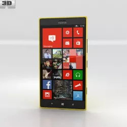 Nokia Lumia 1520 Yellow 3D model