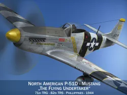 North American P-51D Mustang - Flying Undertaker 3D model