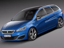Peugeot 308 GT SW 2015 3D model