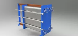 Plate heat exchanger 3D model