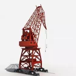 Port Crane 3D model