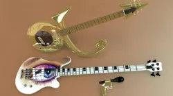 Prince Symbol Guitar and Eye Bass 3D model