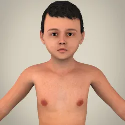 Realistic Child Boy 3D model
