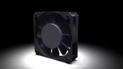 Request 40mm x 10mm dc computer fan iges or dwg  3D model