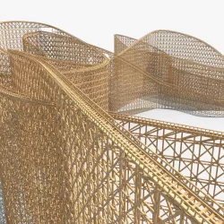 Roller Coaster 03 3D model
