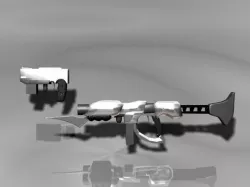 Sci-Fi Weapons Low-poly  3D model
