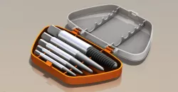 Screw extractor set