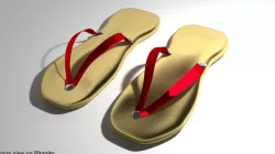 Selipar - malay slipper 3D model