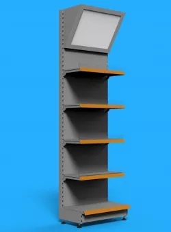 Shelving system HIGH WALL UNIT 665 mm 3D model