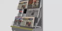 Shelving system  newspapers shelf 3D model