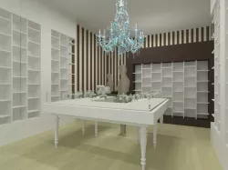 Shop counter U-shape 3D model