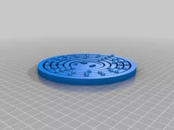 Silver Braille Atom Teaching Aid