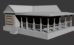 Simple House 3D model