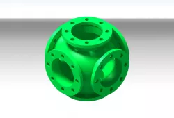 six direction flow valve