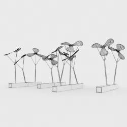 Solar Flower 3D model