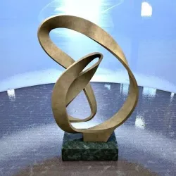 Spiral abstract home decoration sculpture 3D model