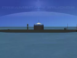 USS Monitor Ironclad 3D model