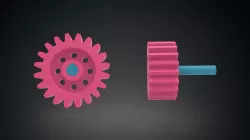 Webbed Spur gear- Solidworks